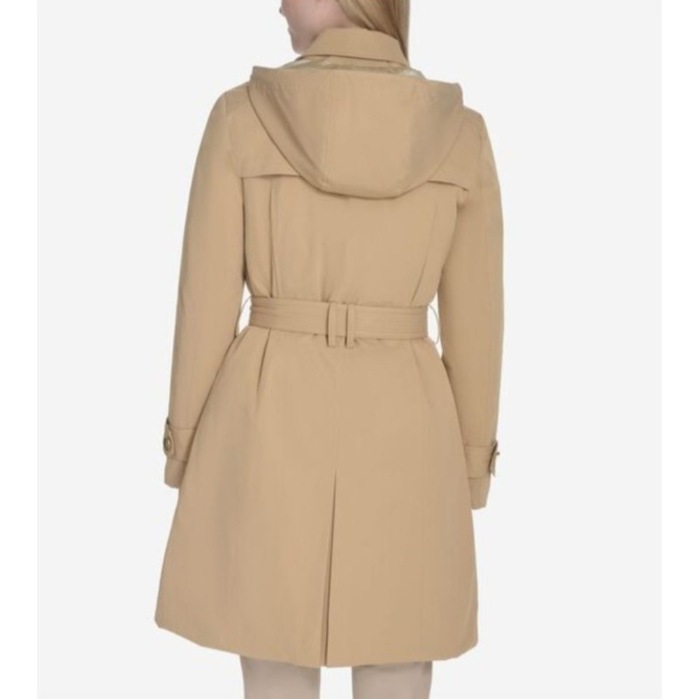 Cole Haan Women's Insulated Trench Coat L Quiet Luxury Old Money - Picture 3 of 9